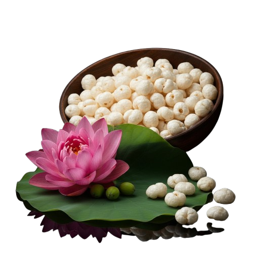 Makhana Bowl with Lotus Flower